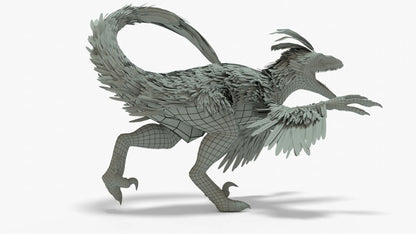 Pyroraptor 3D Model Rigged Basemesh