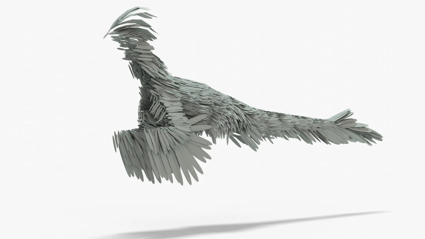 Pyroraptor 3D Model Rigged Basemesh