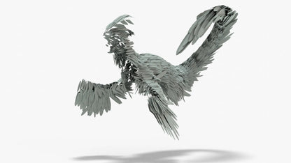 Pyroraptor 3D Model Rigged Basemesh