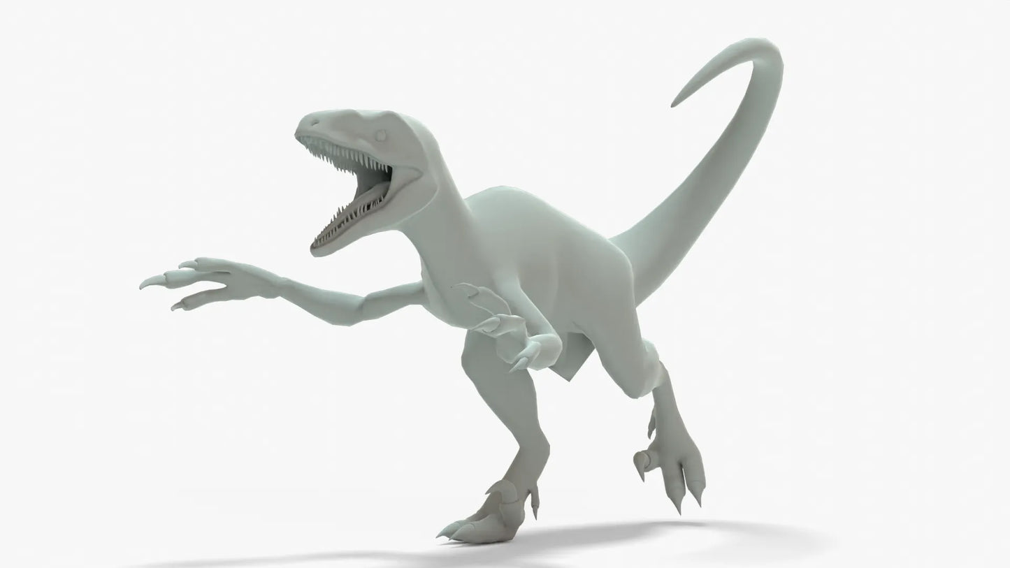 Pyroraptor 3D Model Rigged Basemesh