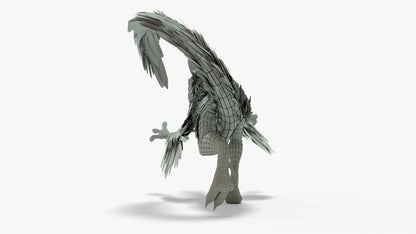 Pyroraptor 3D Model Rigged Basemesh