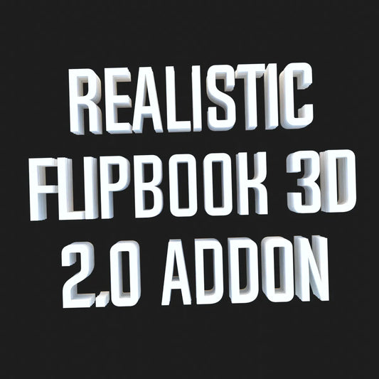 Realistic Flipbook 3D Addon New Version 2.0 for Blender 4.0 & 4.2