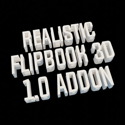 Realistic Flipbook 3D 1.0 Addon for Blender 4