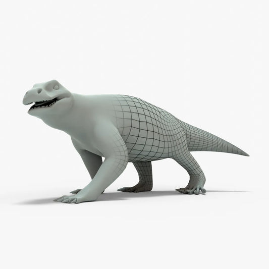 Simosuchus Rigged Basemesh 3D Model