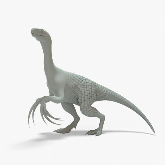 Therizinosaurus Rigged Basemesh 3D Model