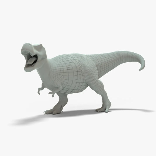 Tyrannosaurus Rex Rigged Basemesh 3D Model