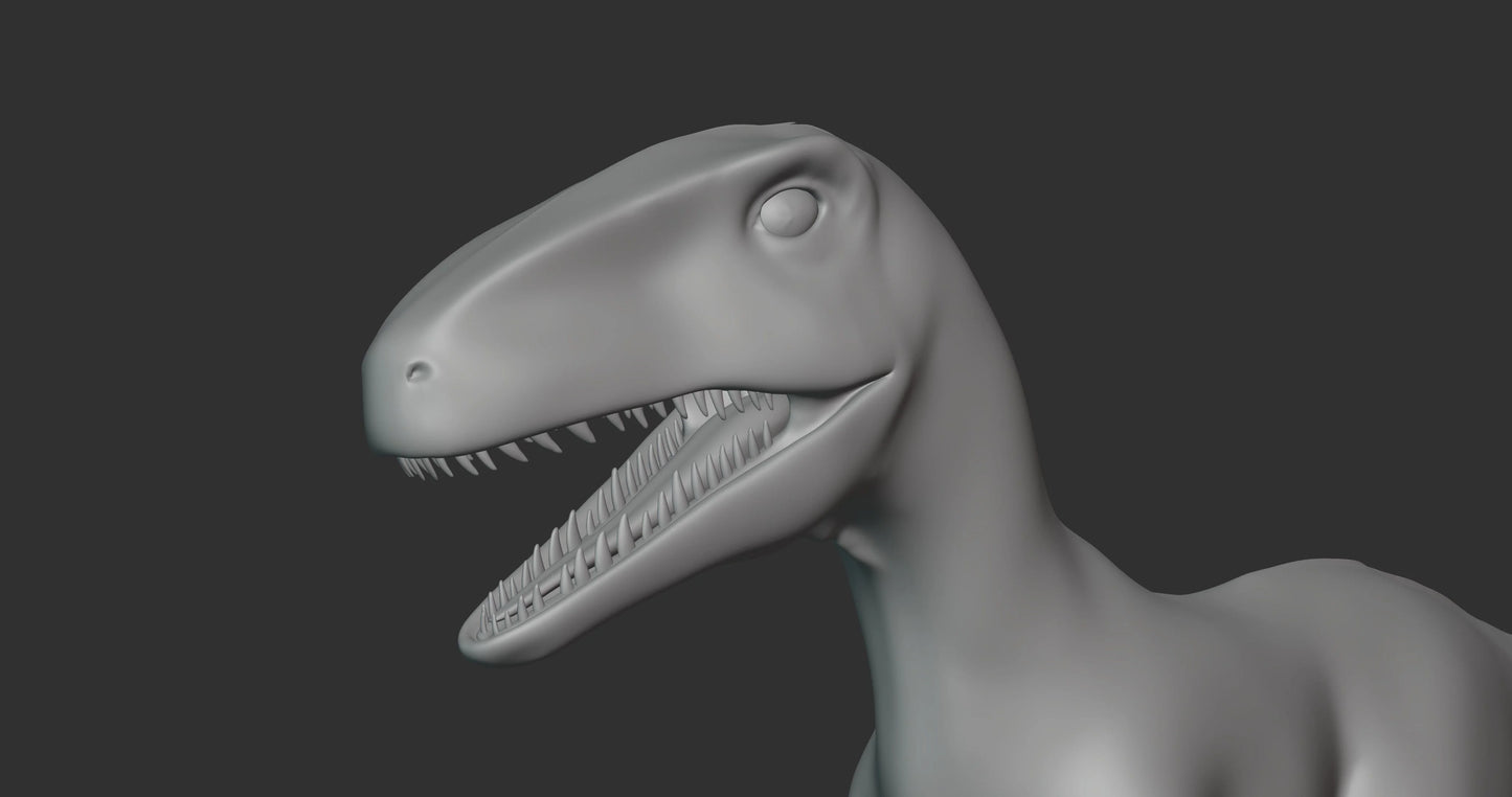 Atrociraptor Basemesh 3D Model Free Download