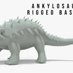 Ankylosaurus Rigged Basemesh(15)