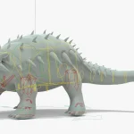 Ankylosaurus Rigged Basemesh(17)