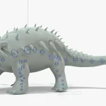 Ankylosaurus Rigged Basemesh(18)