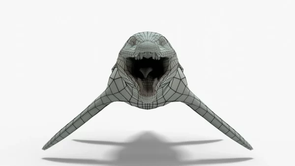 Kronosaurus Rigged Basemesh 3D Model 3D Model Creature Guard 4