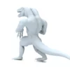 2 Head Dinosaur 3D Model Rigged 3D Model Creature Guard 23