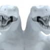 2 Head Dinosaur 3D Model Rigged 3D Model Creature Guard 25