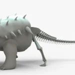 Ankylosaurus Rigged Basemesh Skeleton(3)