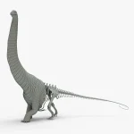Argentinosaurus Rigged Basemesh Skeleton(1)