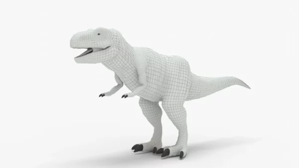 Black T-Rex 3D Model | Tyrannosaurus Rex Realistic 3D Model Creature Guard 14