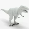 Black T-Rex 3D Model | Tyrannosaurus Rex Realistic 3D Model Creature Guard 30