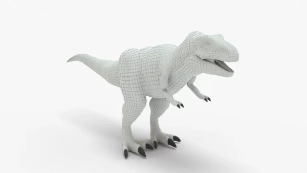 Black T-Rex 3D Model | Tyrannosaurus Rex Realistic 3D Model Creature Guard 15