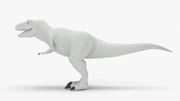 Black T-Rex 3D Model | Tyrannosaurus Rex Realistic 3D Model Creature Guard 12