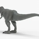 Black trex 3d model(6)