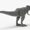 Black T-Rex 3D Model | Tyrannosaurus Rex Realistic 3D Model Creature Guard 24
