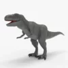 Black T-Rex 3D Model | Tyrannosaurus Rex Realistic 3D Model Creature Guard 16