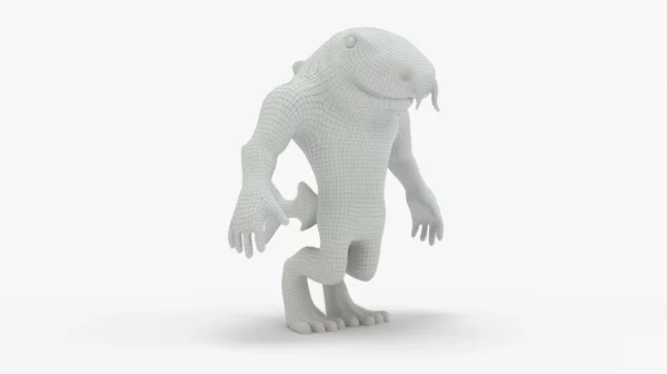 Cartoon Shark 3D Model Low Poly 3D Model Creature Guard 13
