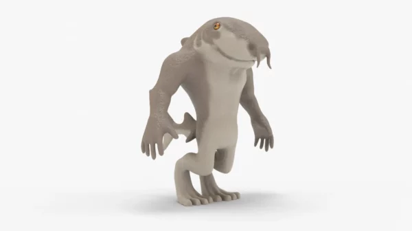 Cartoon Shark 3D Model Low Poly 3D Model Creature Guard 4