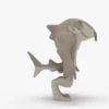Cartoon Shark 3D Model Low Poly 3D Model Creature Guard 22