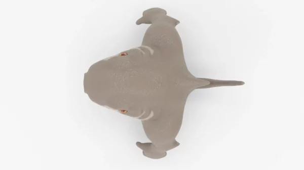 Cartoon Shark 3D Model Low Poly 3D Model Creature Guard 10