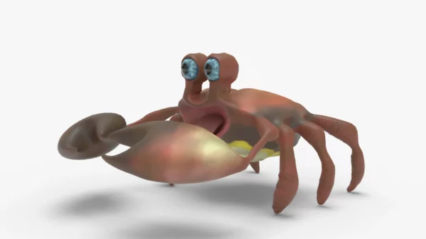 Crab Low Poly 3D Model 3D Model Creature Guard 2