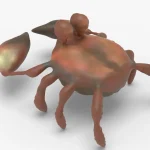 Crab 3d model(4)