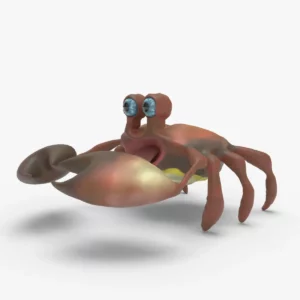 Crab Low Poly 3D Model
