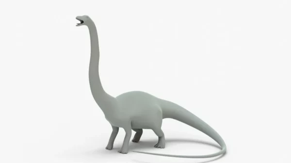 Diplodocus 3D Model Rigged Basemesh 3D Model Creature Guard 11