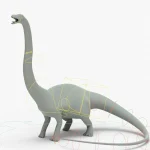 Diplodocus Rigged Basemesh(11)