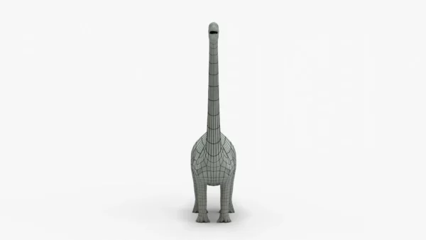 Diplodocus 3D Model Rigged Basemesh 3D Model Creature Guard 14