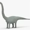 Diplodocus 3D Model Rigged Basemesh 3D Model Creature Guard 33