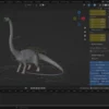 Diplodocus rigged 3D Model