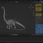 Diplodocus Rigged Basemesh(19)