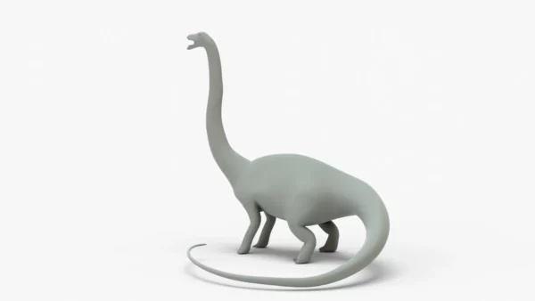 Diplodocus 3D Model Rigged Basemesh 3D Model Creature Guard 8