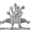 Realistic 5 Head Dragon 3D Model Rigged 3D Model Creature Guard 32