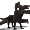 Realistic 5 Head Dragon 3D Model Rigged 3D Model Creature Guard 27