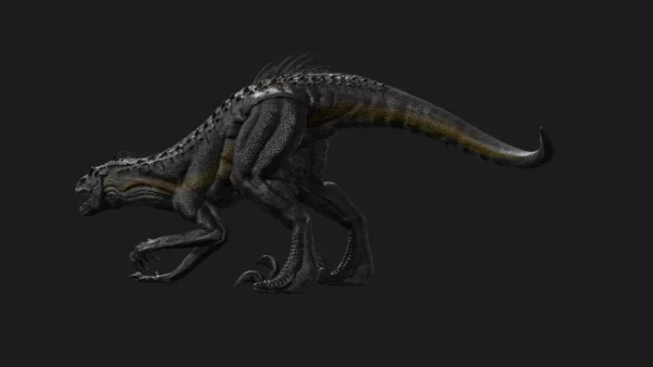 Realistic Indoraptor Rigged 3D Model Low Poly 3D Model Creature Guard 4
