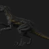 Realistic Indoraptor Rigged 3D Model Low Poly 3D Model Creature Guard 35