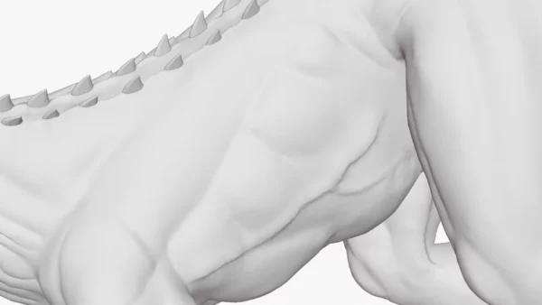 Indoraptor Sculpted 3D Model 3D Model Creature Guard 11