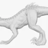 Indoraptor Sculpted 3D Model 3D Model Creature Guard 74