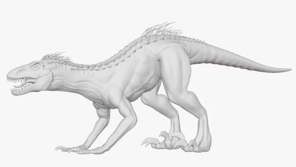 Indoraptor Sculpted 3D Model 3D Model Creature Guard 3