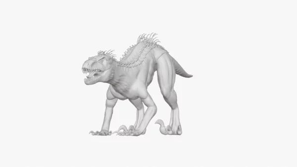 Indoraptor Sculpted 3D Model 3D Model Creature Guard 25
