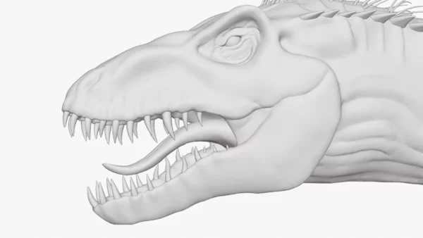 Indoraptor Sculpted 3D Model 3D Model Creature Guard 4