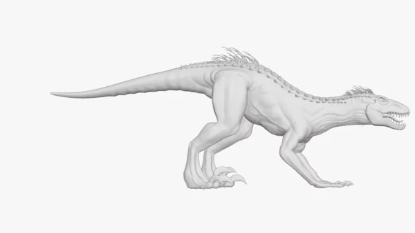 Indoraptor Sculpted 3D Model 3D Model Creature Guard 33